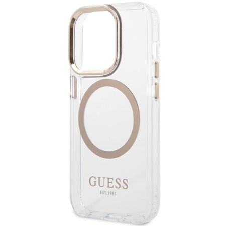 ETUI MAGSAFE GUESS DO IPHONE 15, Case Przezroczyste, Magnetyczne, Modne