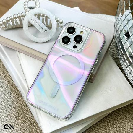 Pouzdro Case-Mate Soap Bubble MagSafe - iPhone 15 Pro Max (duhové)