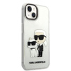 Karl Lagerfeld IML Glitter NFT Karl & Choupette - Coque iPhone 14 (Transparente)