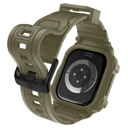 Spigen Rugged Armor Pro V2 – Apple Watch 10/11 46mm Case Strap (Vintage Khaki)
