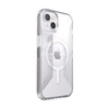 Speck Presidio Perfect-Clear s gripy + MagSafe - pouzdro pro iPhone 13 s povrchovou úpravou MICROBAN (čiré)