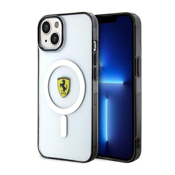 Ferrari Outline Magsafe - Case for iPhone 14 (Transparent)