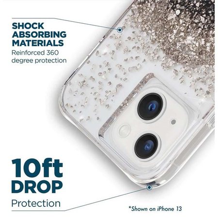 Case-Mate Karat MagSafe - Coque pour iPhone 14 Plus décorée d'onyx (Onyx)