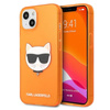 Karl Lagerfeld Choupette Head - Coque iPhone 13 (orange fluo)