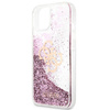 Guess Liquid Glitter 4G Big Logo - Coque pour iPhone 13 mini (rose)