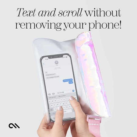 Case-Mate Soap Bubble Wasserdichte Handygürteltasche - Wasserdichte Umhängetasche / Tasche für Smartphones (irisierend)