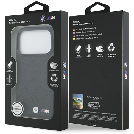 BMW M Shape Logo MagSafe - iPhone 17 Pro Hülle (Schwarz)