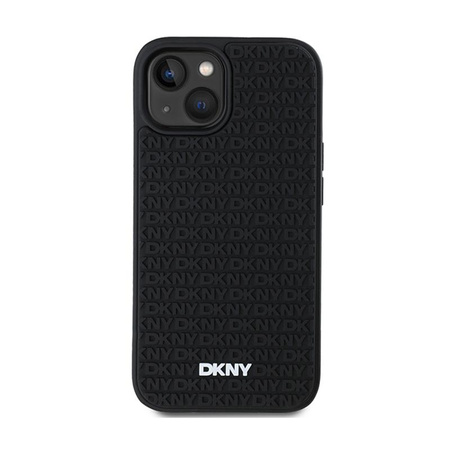 DKNY 3D Rubber Repeat Pattern - iPhone 15 / 14 / 13 Case (black)
