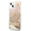 Guess Liquid Glitter Paisley - pouzdro pro iPhone 13 mini (zlaté)