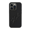 Karl Lagerfeld Silikon Karl Script - iPhone 15 Pro Tasche (schwarz)