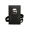 Karl Lagerfeld Metal Karl Head Wallet Phone Bad - taška na chytrý telefon a příslušenství (černá)