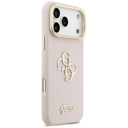 Guess Grained Big 4G & Stand Camera - Case iPhone 17 Pro Max (pink)