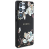 Guess Grained Printed Flower Pattern MagSafe - Case for Samsung Galaxy S25 Ultra (black)