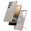 Spigen Silicone Fit MagSafe - étui pour Samsung Galaxy S25 Ultra (Natural Titanium)