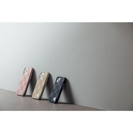 Moshi Altra - Etui z odpinaną smyczką iPhone 13 (antybakteryjne NanoShield™) (Sahara Beige)