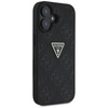 Guess Hot Stamp 4G Pattern Triangle Metal Logo - Pouzdro pro iPhone 16 (černé)