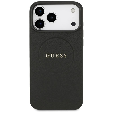 ETUI DO IPHONE 17 PRO MAX do MAGSAFE GUESS CZARNE SKÓRZANE MAGNETYCZNE