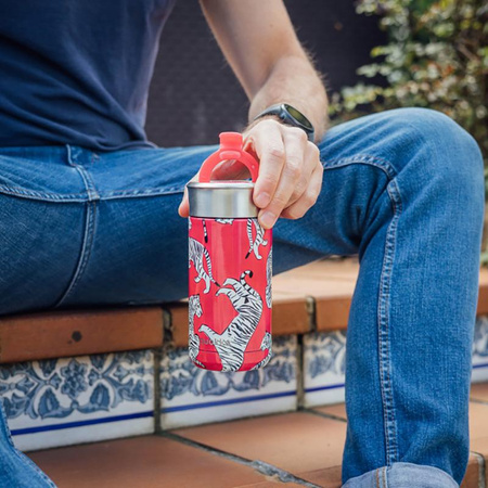 Quokka Boost Coffee Tumbler - Nerezový termohrnek s vařičem 400 ml (Tygři)