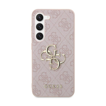 Guess 4G Großes Metall-Logo - Samsung Galaxy S24 Tasche (rosa)