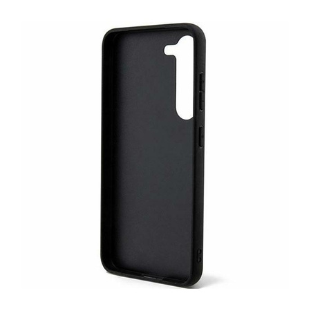Guess Glitter Flakes Metal Logo Case - Samsung Galaxy S24 Case (black)