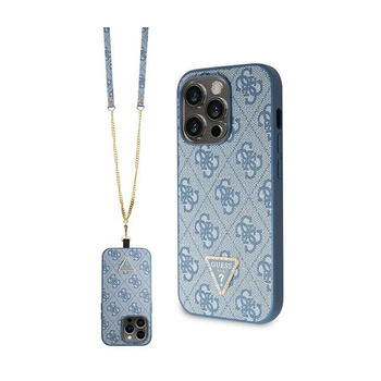 Guess Crossbody 4G Metall-Logo - iPhone 15 Pro Tasche (blau)