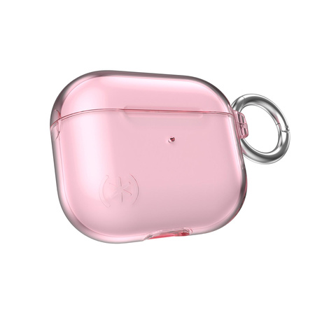 Speck Presidio Clear - Apple AirPods 3 Gehäuse mit antimikrobiellem Microban Schutz (Icy Pink)
