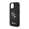 Coque Guess Glitter Script Big 4G - iPhone 15 Plus Case (noir)