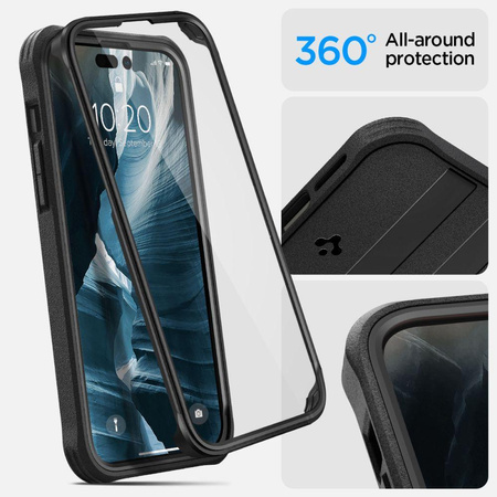 Spigen Mag Geo Armor 360 MagSafe - pouzdro pro iPhone 14 Pro (černé)