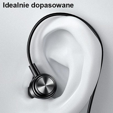 USAMS EP-44 - 3.5 mm stereo jack headphones (black)