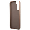 Guess 4G Metal Gold Logo - Case for Samsung Galaxy S22 (Brown)