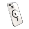 Speck Presidio Perfect-Clear MagSafe - Case for iPhone 16e / iPhone 15 / iPhone 14 / iPhone 13 (Clear / Chrome Finish / Serene Silver)