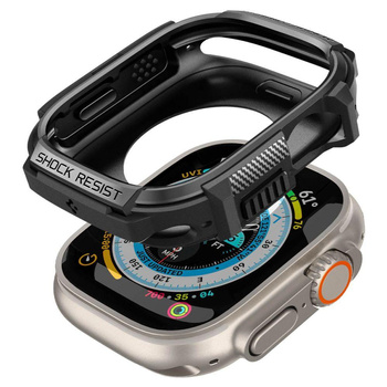 Spigen Rugged Armor - Gehäuse für Apple Watch Ultra 49 mm (schwarz)
