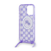 Karl Lagerfeld IML Crossbody Monogram Karl & Choupette Head MagSafe - Case for iPhone 15 Pro Max (Purple)