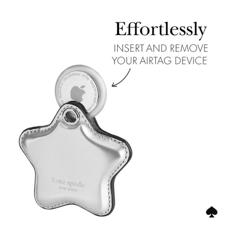 Kate Spade New York Charm Keychain - Ochranné pouzdro přívěsek na Apple AirTag 1 / 2 (Hvězda)