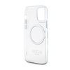 Guess Metal Outline MagSafe - Etui iPhone 12 / iPhone 12 Pro (przezroczysty / srebrny)