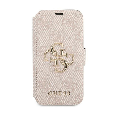 Guess Booktype 4G Big Metal Logo - Hülle für iPhone 13 Pro Max (Pink)