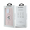 Karl Lagerfeld Silikon Karl & Choupette Ring MagSafe - iPhone 16 Pro Max Hülle (rosa)