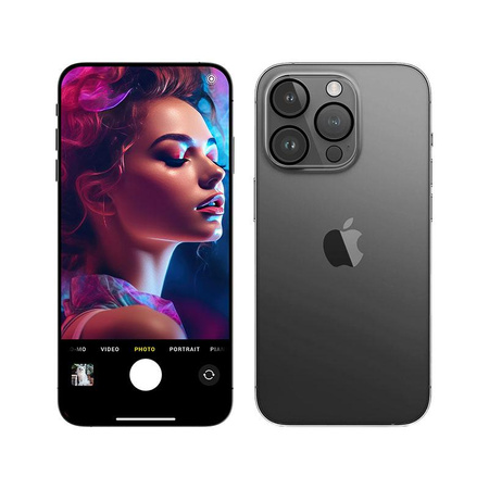 3mk Lens Pro Full Cover - Camera Lens Glass for iPhone 15 Pro / 15 Pro Max