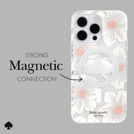 Kate Spade New York Magnetic Loop Grip - MagSafe finger holder (The Sparkle Silver)