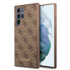 Guess 4G Metal Gold Logo - Samsung Galaxy S22 Ultra Case (brown)
