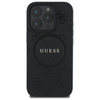 Guess Saffiano Peony Classic Logo MagSafe – Pouzdro pro iPhone 16 Pro (černé)