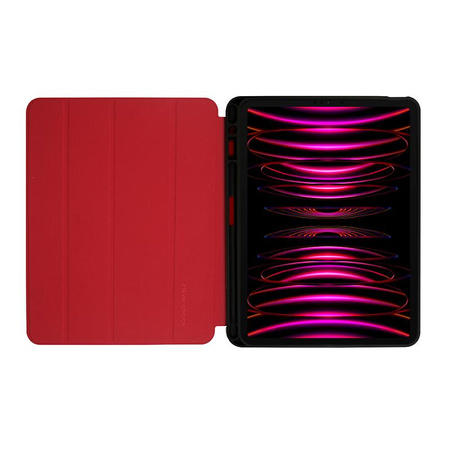 Crong FlexFolio - pouzdro pro iPad Air 11" M3 (2025) / iPad Air 11" M2 (2024) / iPad Air 10,9" (5.-4. gen.) / iPad Pro 11" (2022-2021) s Apple Pencil (červený)
