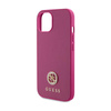 Guess 4G Strass Metall Logo - iPhone 15 Tasche (rosa)