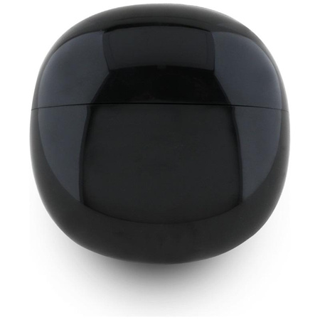 Guess Glossy Effect Egg Shape Printed Classic Logo - TWS Casque Bluetooth + étui de chargement (noir)