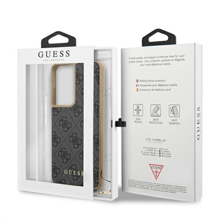 Collection Guess 4G Charms - Étui Samsung Galaxy S21 Ultra (gris)