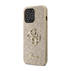 Guess Glitter Script Big 4G - iPhone 13 Pro Max Tasche (Gold)