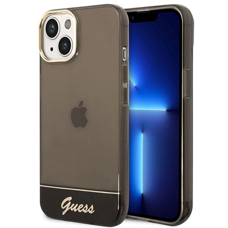 Guess Translucent - pouzdro pro iPhone 14 Plus (černé)