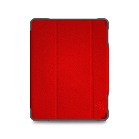 STM Dux Plus Duo - Gepanzerte Hülle für iPad 10.2" (2021-2019) MIL-STD-810G mit Apple Pencil Ladefunktion (Rot)