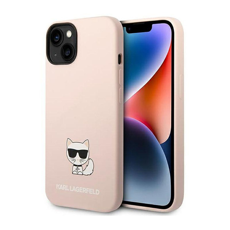 Karl Lagerfeld Choupette Body - Coque pour iPhone 14 Plus (rose clair)