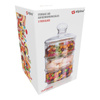 Alpina - Glass container / jar for sweets, 3 levels, 12x23 cm